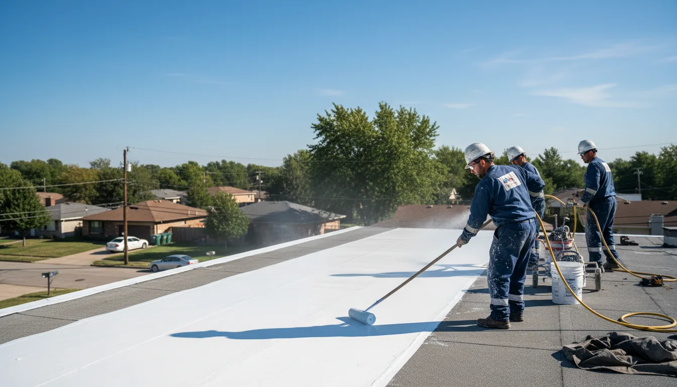 Commercial roof coating in Taylors, SC near me